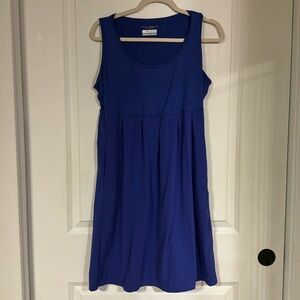 Columbia Omni Shade Dress Moisture Wicking Sz L Blue
